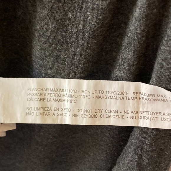 ZARA TRAFALUC Preloved Women's Charcoal Grey T-Shirt design Size S - Picture 8 of 11